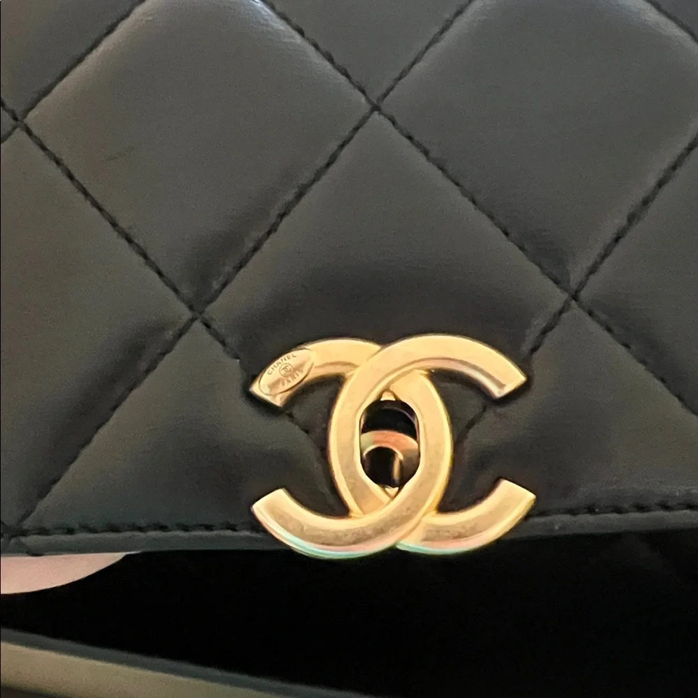 CHANEL crystal logo